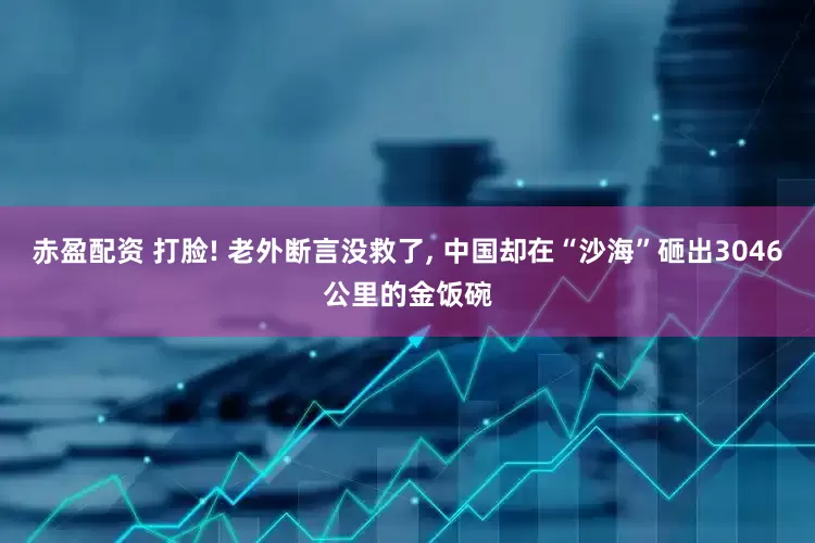 赤盈配资 打脸! 老外断言没救了, 中国却在“沙海”砸出3046公里的金饭碗
